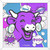 JULIE JALER La vache qui rit - pop art - purple