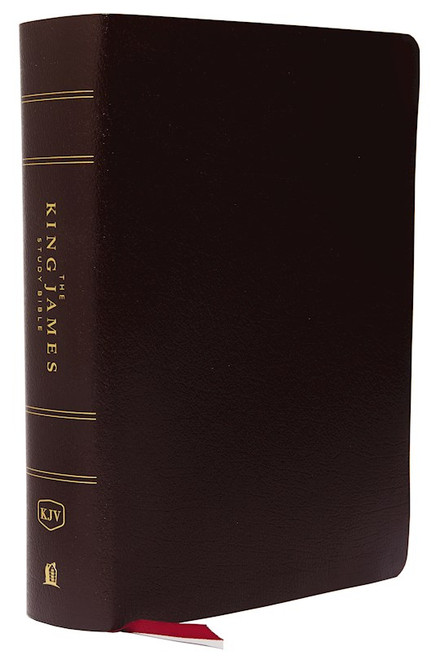 KJV Study Bible (Full-Color)-Burgundy Bonded Leather Indexed by Nelson Bibles