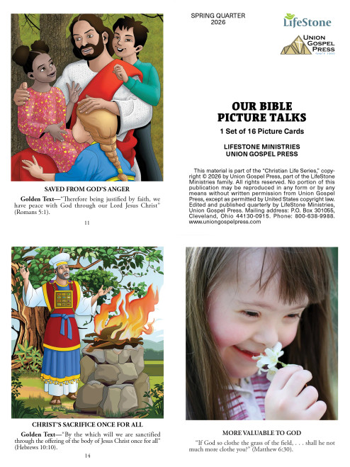 Union Gospel Press Our Bible Picture Talks for Beginner & Primary