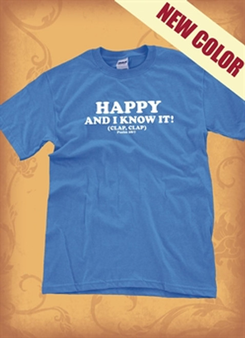 Red Letter 9 Happy & I Know It T-Shirt. Small. Save 75%.