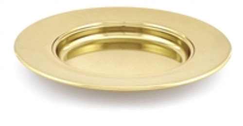 Artistic Non-Stacking Communion Bread Plate. Brasstone, Silvertone, or Polished Aluminum. RW505