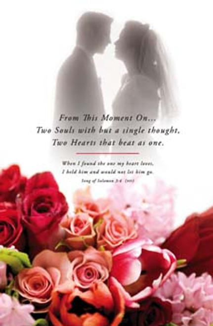 From This Moment On Wedding Bulletins. Pkg./100. Save 50%.