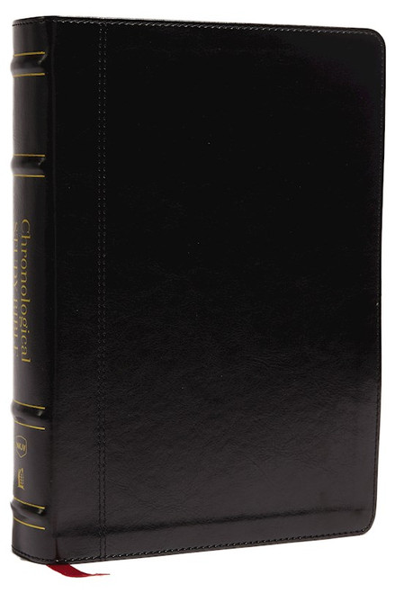 NKJV Chronological Study Bible (Comfort Print)-Black Leathersoft by Nelson Bibles