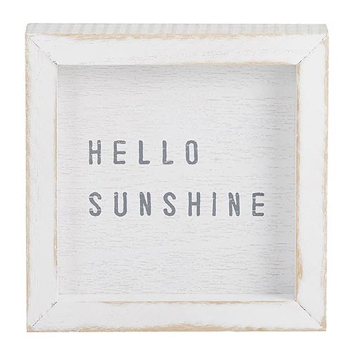 Petite Word Board-Hello Sunshine (6" x 6") by Face To Face