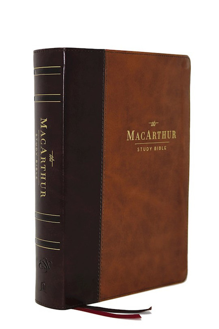 ESV MacArthur Study Bible (2nd Edition)-Brown Leathersoft by MacArthur John