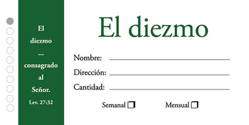 Span-Offering Envelope-Tither (Pack Of 100) (El Diezmo) by B&H Espa±ol