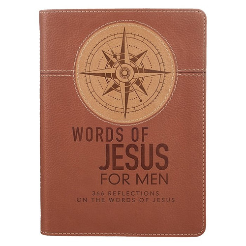 Words Of Jesus For Men-Imitation Leather by Christian Art Gift