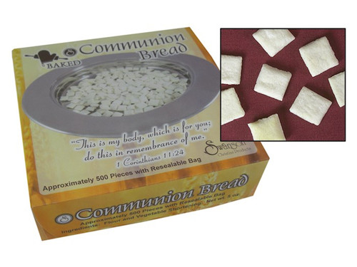 Communion-Baked Unleavened Hard Bread-Square (Pack Of 500) (White Box) by Swanson