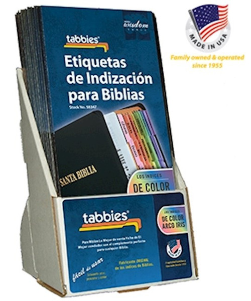 Span-Display-Bible Tab-Rainbow-Old & New Testament W/Catholic Books (Pack Of 20) by Tabbies