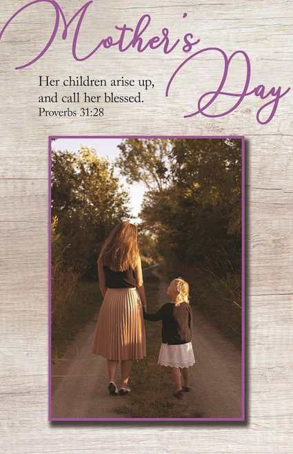Bulletin-Mother's Day: Her Children Arise Up (Proverbs 31:28) (Pack Of 100) by Broadman & Holman