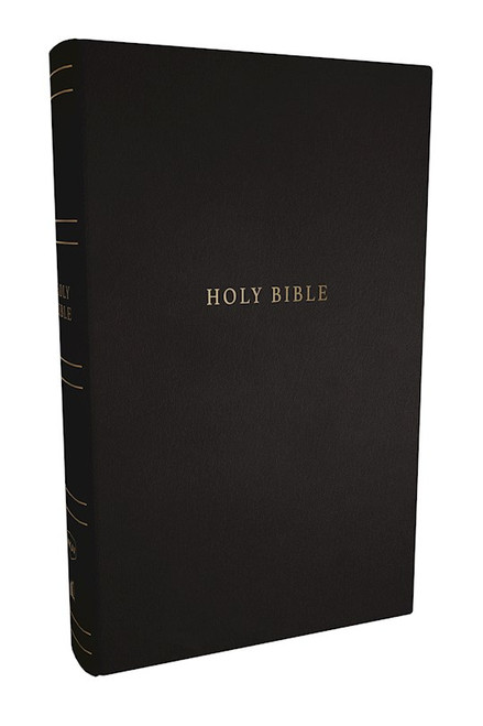 NKJV Personal Size Large Print Reference Holy Bible (Comfort Print)-Black Hardcover by Nelson Bibles