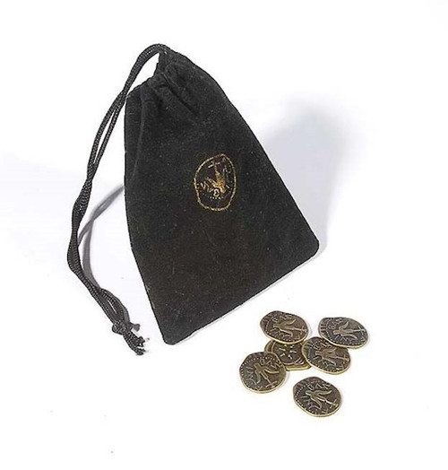Coin-Widow's Mite Coin Replica In Black Velvet Bag (Pack Of 10) (#71156) by Holy Land Gifts