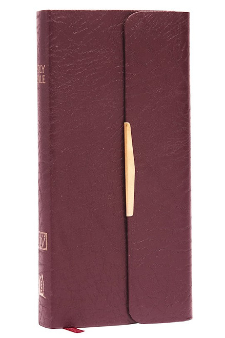KJV Classic Companion Bible-Burgundy Bonded Leather w/Snap Flap by Nelson Bibles