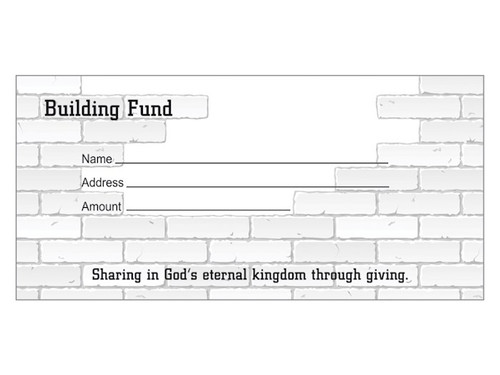 Offering Envelope-Building Fund (Pack Of 100) by Swanson
