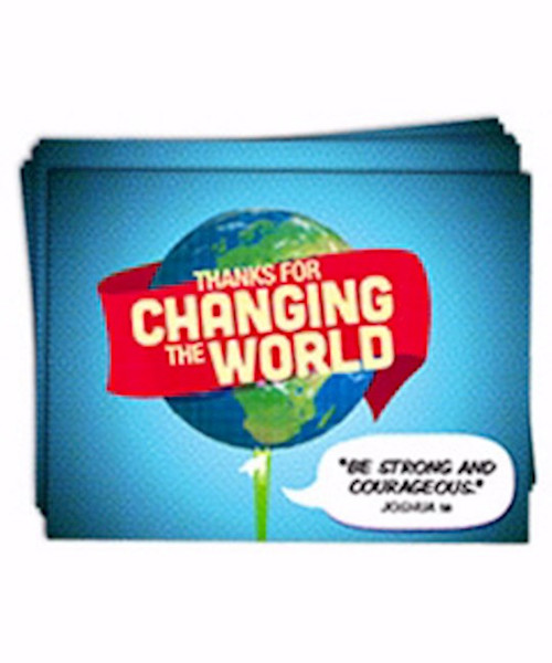 Notecards-Thanks For Changing The World (Pack Of 10) by Group Publishing