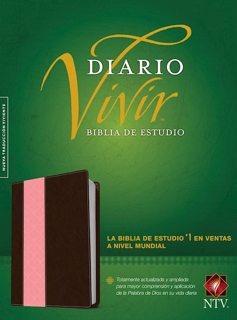 NTV Biblia de Estudio del Diario Vivir (NLT Life Application Study Bible)-Pink/Brown TuTone Indexed by Tyndale Espanol