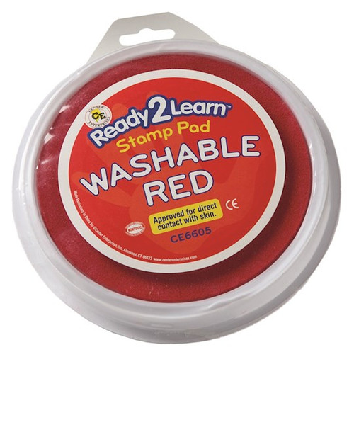 VBS-Ready2Learn Jumbo Circular Washable Stamp Pad-Red (NR) by Group Publishing