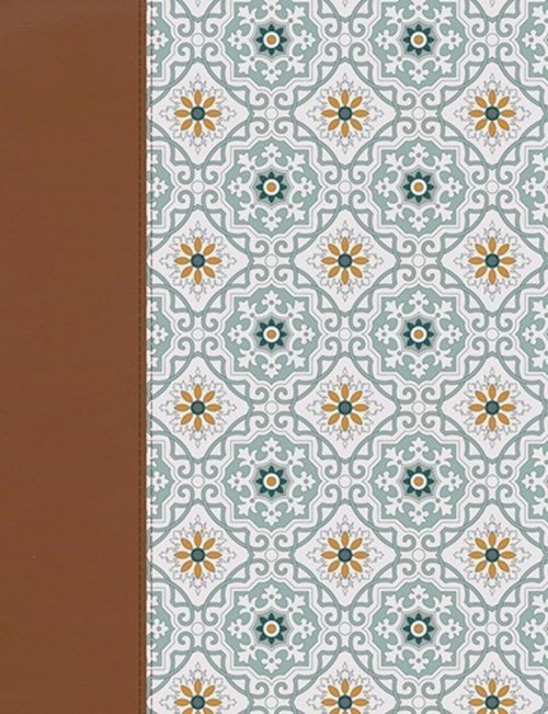 NVI Notetaking Bible (Biblia De Apuntes)-Sage Tiles LeatherTouch by B&H Espa±ol
