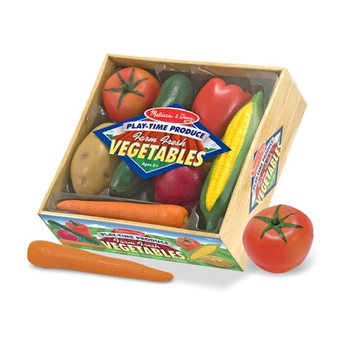 Pretend Play-Play Food-Vegetables (7 Pieces) (Ages 3+) by Melissa & Doug