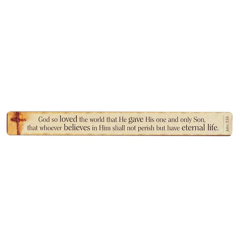 Magnetic Strip-John 3:16 (7 1/2" x 3/4") (Pack Of 6) by Christian Art Gift