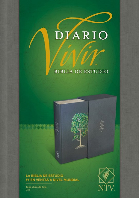 NTV Biblia de Estudio del Diario Vivir (NLT Life Application Study Bible)-Gray Hardcover by Tyndale Espanol