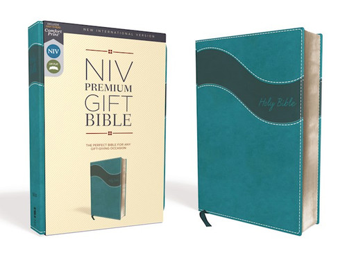 NIV Premium Gift Bible (Comfort Print)-Turquoise Leathersoft by Zondervan