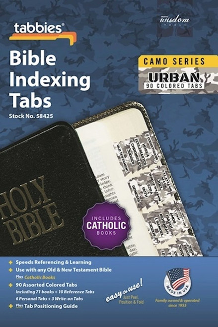 Bible Tab-Camo Series-Urban-Old & New Testament W/Catholic Books by Tabbies