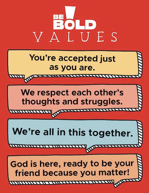 Be Bold Curriculum: Values Poster by Group Publishing