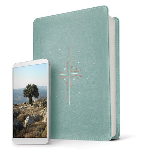 NLT Filament Bible-Teal LeatherLike Indexed by Tyndale House