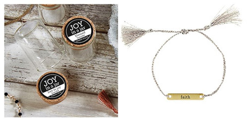 Bracelet-Joy In A Jar-Faith (8") by Santa Barbara Des