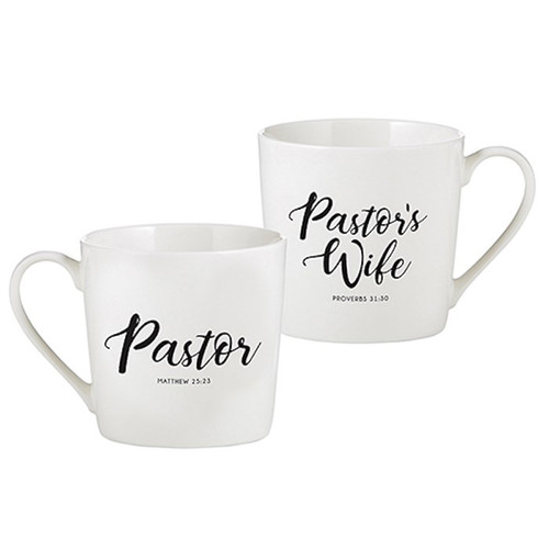 Cafe Mug Set-Pastor & Pastor's Wife (Set Of 2) by SIPS Drinkware