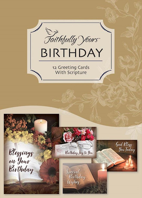 Card-Boxed-Birthday-Treasured Moments (Box Of 12) by KJV Scripture