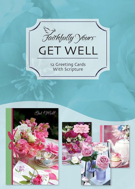 Card-Boxed-Get Well-Teacup Wishes (Box Of 12) by KJV Scripture