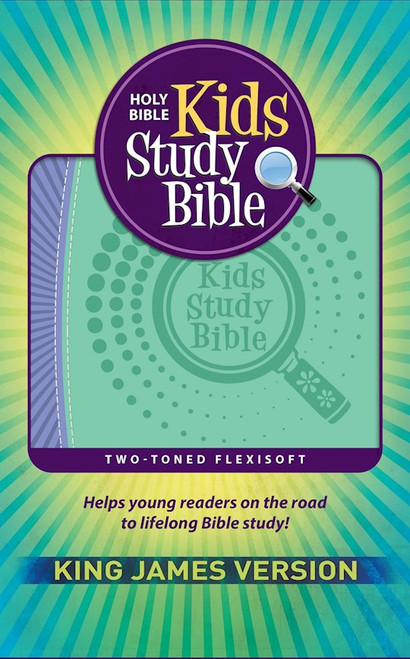 KJV Kids Study Bible-Purple/Green Flexisoft by Hendrickson