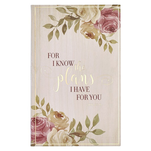 Journal-For I Know The Plans-Floral Flexcover by Christian Art Gift