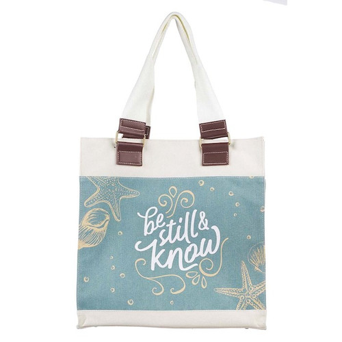 Tote Bag-Be Still-Canvas by Christian Art Gift