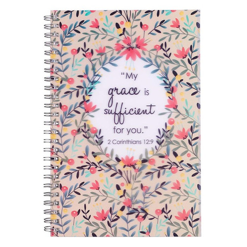 Notebook-Wirebound-My Grace 2Cor 12:9 by Christian Art Gift