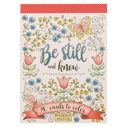 Coloring Cards-Be Still and Know by Dornacher Karla