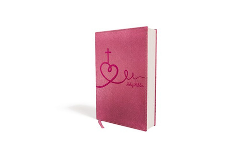 NIV Thinline Bible For Kids (Comfort Print)-Pink Leathersoft by Zondervan