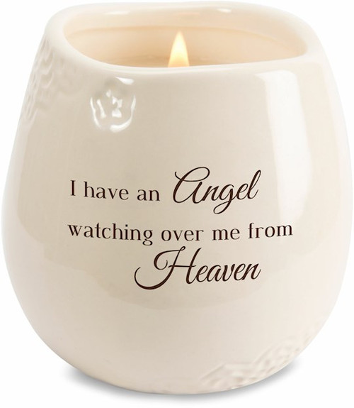 Candle-Memorial-Heaven/Angel-Serenity Scent (8 Oz Soy) by Light Your Way Mem