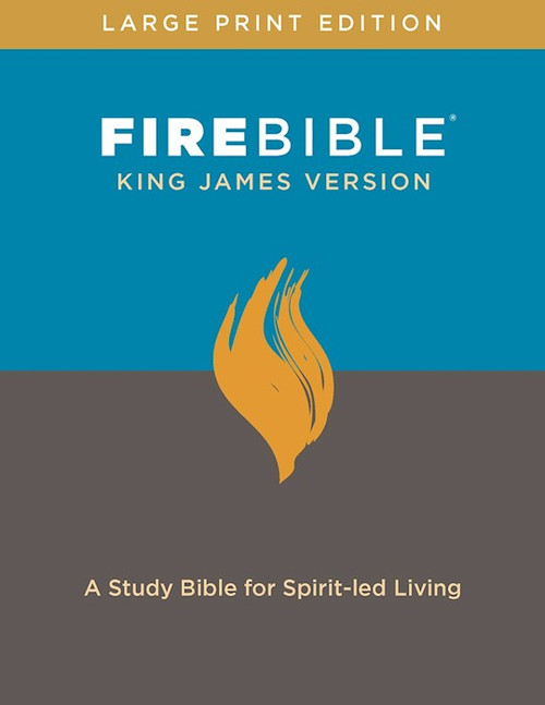 KJV Fire Bible/Large Print-Hardcover by Hendrickson