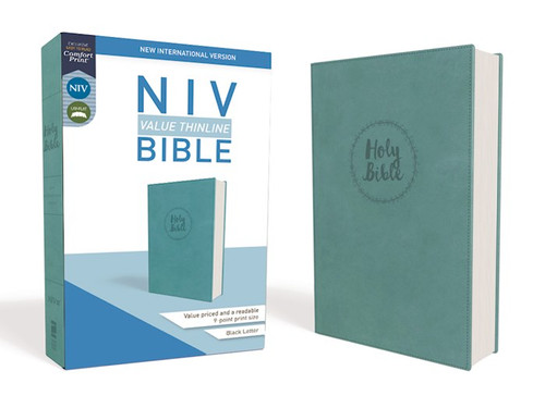 NIV Value Thinline Bible (Comfort Print)-Turquoise Leathersoft by Zondervan