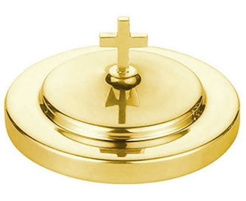 Bread Plate Cover-Polished Steel-Brass by CB Church Supplies