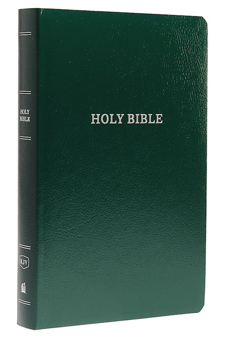 KJV Gift & Award Bible (Comfort Print)-Hunter Green Leatherflex by Nelson Bibles