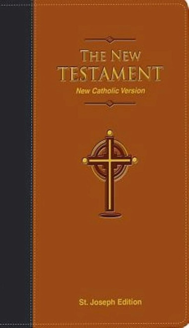 NCB St. Joseph Edition Pocket Size New Testament-Brown Dura-Lux Imitation Leather by Catholic Book Pub