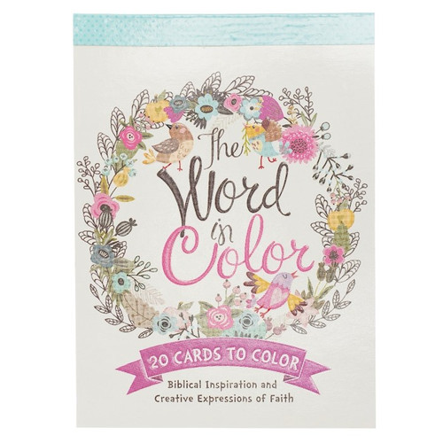 Word In Color Coloring Postcards by Christian Art Gift