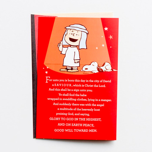 Card-Boxed-Christmas-For Unto You Is Born-Peanuts (Box Of 18) (2024) by Christmas
