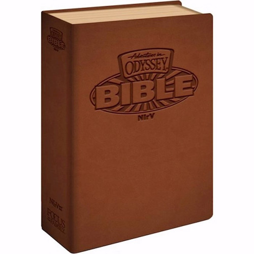 NIrV Adventures In Odyssey Bible-Brown Leatherette by Focus On Family