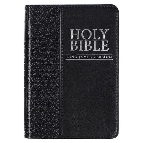 KJV Pocket Bible-Black Faux Leather by Christian Art Gift