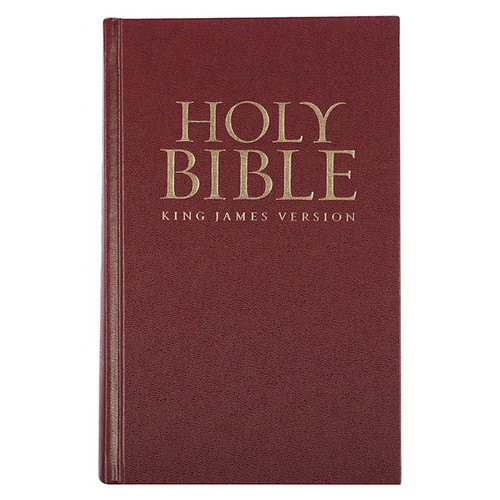 KJV Pew Bible-Burgundy Hardcover by Christian Art Gift